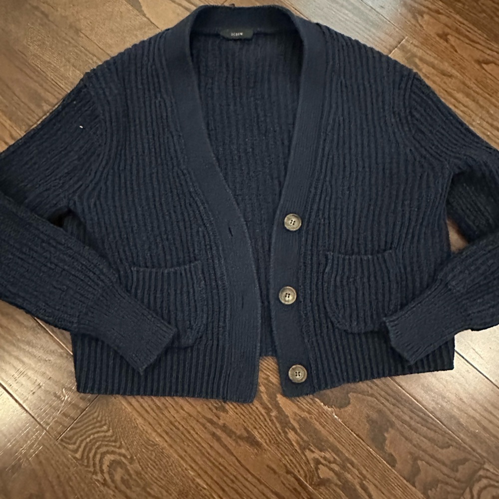 J Crew Navy cardigan